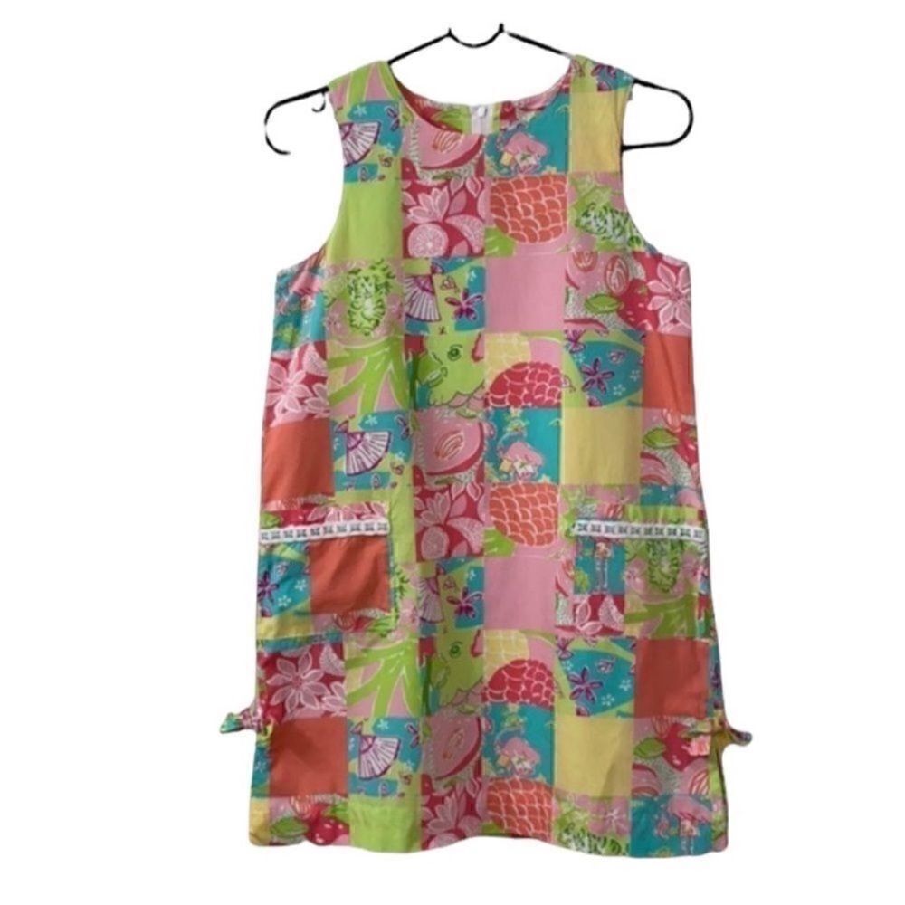 Girls Lily Pulitzer Floral Print Dress (Size 12)